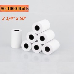 50-1000 Rolls 2 1/4″ x 50′ Thermal Credit Card Cash Receipt Register POS Paper