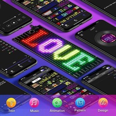 LED Sign for Car, 7”x3”Flexible LED Matrix Panel USB 5V Bluetooth Applicati…