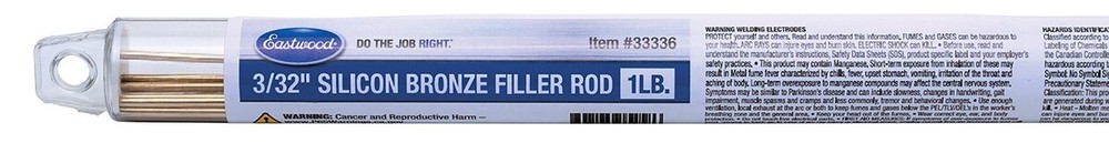 Eastwood 3/32″ Silicon Bronze Filler Welding Wire Rod 1LB – SILBRZ-094-01T TIG