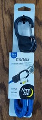 Nite Ize SlideLock Carabiner Bungee Cord BSL36-03-R3 Blue