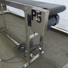 7-1/2″ Wide x 58″ Stainless Steel Variable Speed Slide Belt Conveyor 220V 1Ph