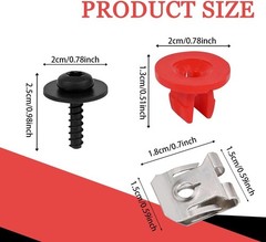 10x Engine Splash Shield Screw Bolt Clip Kit for Ford Focus Fusion Escape Explor