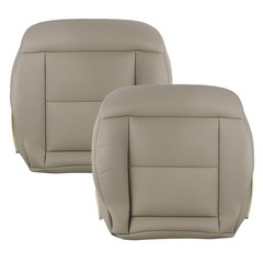 Tan Microfiber Leather Front Bottom Seat Covers Mercedes E200E250E300E350 14-16