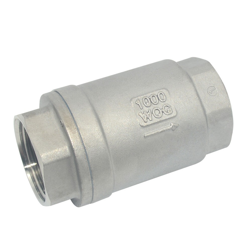 1″ 1 inch Vertical Check Valve NPT Threaded one way Stainless Steel 316 oil