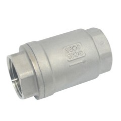 1″ 1 inch Vertical Check Valve NPT Threaded one way Stainless Steel 316 oil