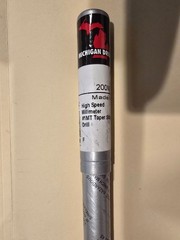 Michigan Drill 200M 10.20mm (13/32″) HSS Taper Shank Drill Bit MT1 USA NEW