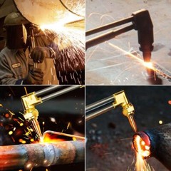 Heavy Duty Victor Style CA1350 100FC Oxygen Acetylene Cutting Welding Torch Kit
