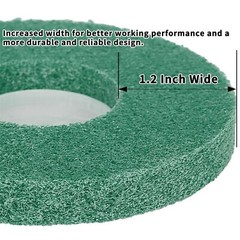 4” 100mm Nylon Fiber Wheel Abrasive Polishing Buffing Disc Pad Angle Grinder