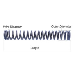 10pcs Wire Dia.0.6mm-0.8mm OD 4mm-14mm Small Springs Compression Spring Steel