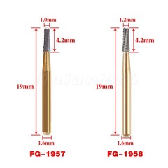 Dental Lab Tungsten Carbide Burs Round Bur FG 1.6mm Metal Cutting High Speed