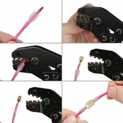 Ratchet Crimper Plier Crimping Tool Cable Wire Electrical Terminals Kit AWG22-14
