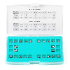 AZDENT Dental Self-Ligating Bracket Buccal Tube MBT Roth 0.022 Hooks 345/Tool