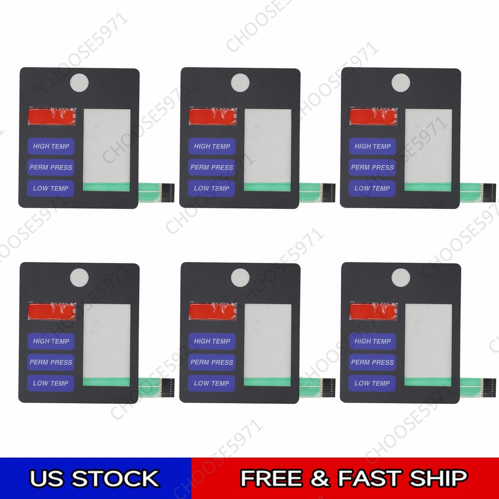 6x New Left Side Blue KEYPAD FOR AD530 ADC / American Dryer Part # 112564