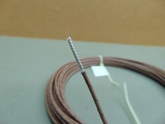 10 feet Brown 24 AWG Shielded Silver Plated PTFE (Teflon) Wire Coax SPC Vintage