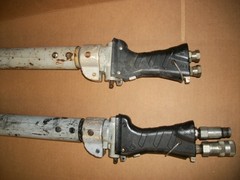 LOT OF 2 GREENLEE HYDRAULIC POLE TAMPER 72 INCHS LONG H4802 NEEDS REPAIR LOOK