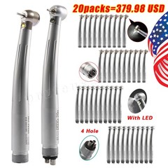 SELF-POWER Dental High Speed LED E-generator Handpiece 4Hole 2Hole Turbine