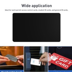 20 Pack Premium Blank CR80 30Mil CR8030 Graphic Quality Black PVC Plastic Cards
