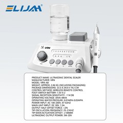 VRN-A8 Dental Portable Ultrasonic Piezo Scaler LED Detachable Handpiece w/5*Tips
