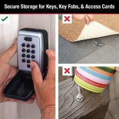 Master Lock Wall Mount Key Lock Push Button For House Keys Outdoor Safe