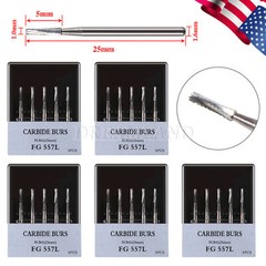 Burr Dental Surgical Burs 557L Long 25mm Carbide Bur High Speed FG SURG FGOS SL