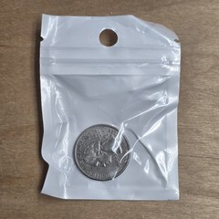 50x 2″ x 3″ Small Resealable Bags Hang Hole Clear/White Jewelry Coin 80x60mm