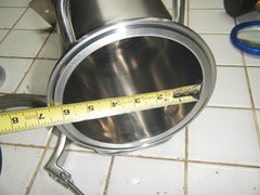 ATG Pharma 316L Stainless Pressure Vessel Tank 1 gal for capsule filling etc