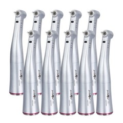 Dental 1:5 Increasing Fiber Optic LED Contra Angle Handpiece Fit Micro Motor