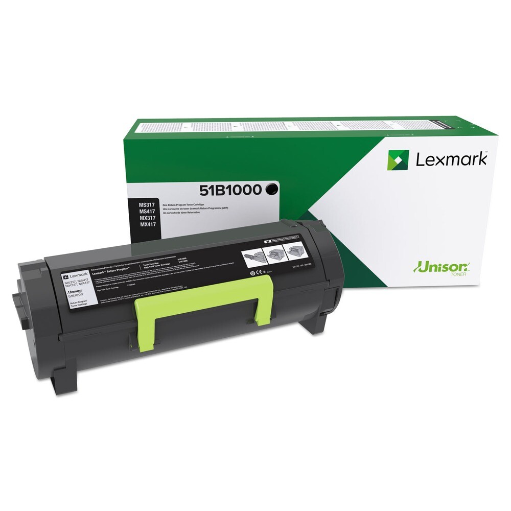 Lexmark 51B1000 Unison 2,500 Page-Yield Toner – Black New