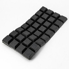 Black Square/Round Self Adhesive Rubber Feet Bumper Stops for Chopping Boards