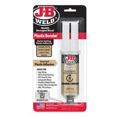 J-B Weld 50133 Plastic Bonder Structural Adhesive Syringe – Tan – 25 ml