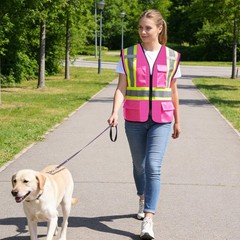 Safety Vest with Pockets – High Visibility Reflective Mesh Vest for Men & Women