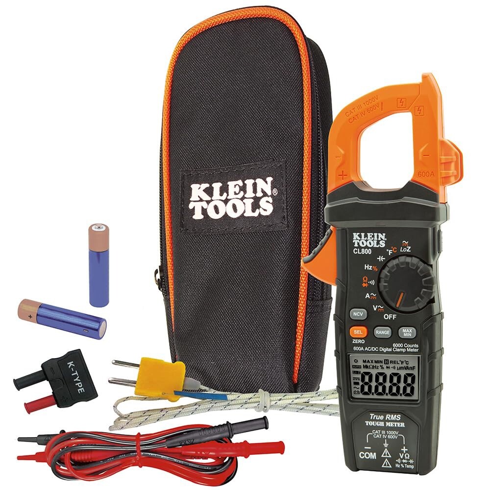 Klein Tools CL800 AC/DC True RMS Auto-Ranging Digital Clamp Meter Lot of 6