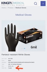 6 Mil Black Nitrile Gloves Heavy Duty Powder-Free Latex-Free New 100 / 1000