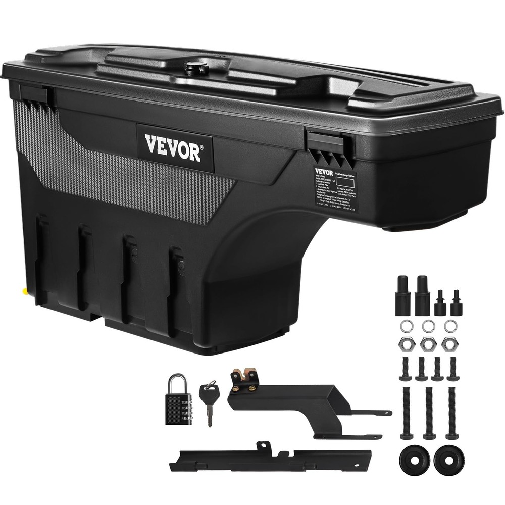 Truck Bed Box 2015-2021 Ford F-150 6.6 Gal Lockable ABS Drivers Side Left