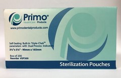 Primo Triple Chek Sterilization Pouch 3.5 x 5.25 (200) Bags Dental Tattoo Nail