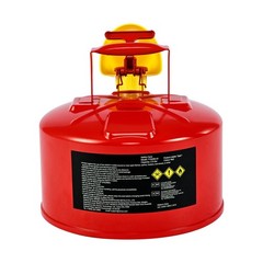 Safety Gas Can, 2.5 Gallon Type I Red Safety Can for Gasoline