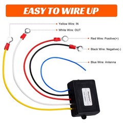 12V Wireless Winch Remote Control 2 Pack – 100FT Universal 5 Wire Controller …