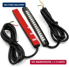 FXC 2x Universal Flexible LED Turn Signal Tail Brake License Plate Light Integra