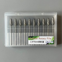 10X Dental Lab Polishing Bur Drills Tungsten Steel Carbide Cutter Burs 2.35MM L6