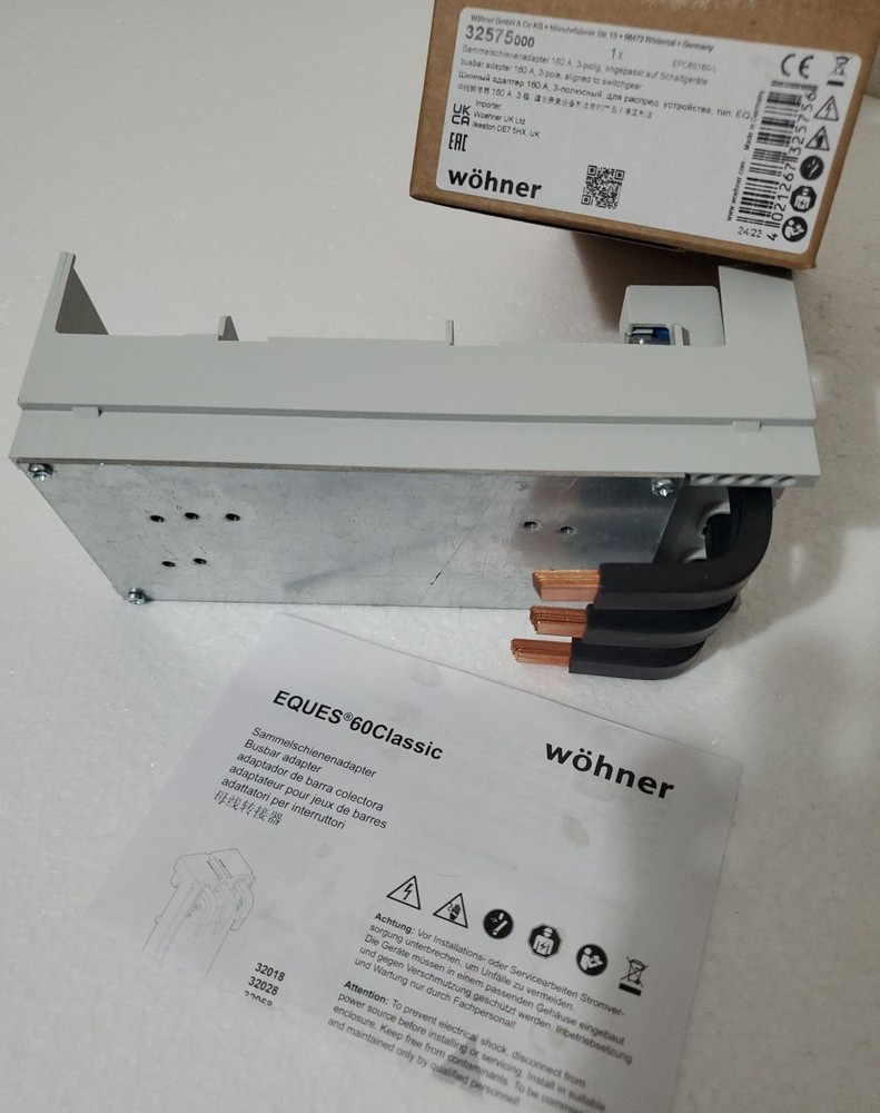 Wohner 32575 EQUES Power Connector Busbar Adapter New