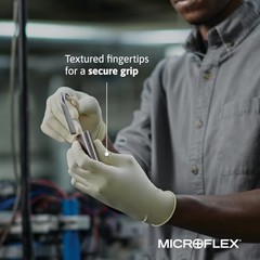MICROFLEX Diamond Grip MF-300 Medium (Pack of 100) Natural Box (100)