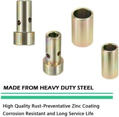 TK95029 Quick Hitch Bushing Kit Heavy Duty Steel for Category 1 3-Point Tractors