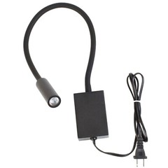 Wall mount LED reading light gooseneck adjustable natural white + plug in play
