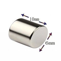 lot 100 50 6mm X 10mm Neodymium Disc Strong Rare Earth N50 Small Fridge Magnets