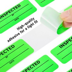 Gersoniel 600 Pcs 1 x 2.25 Inch Quality Control Inventory Labels Will Not Fade R