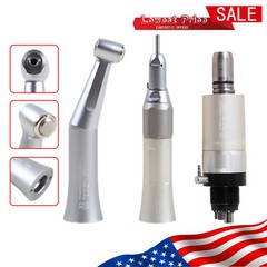 NSK Style Dental Low Speed Handpiece Straight/Contra Angle/Air Motor Kit 2/4Hole