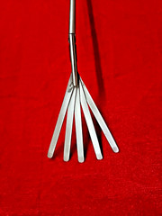Laparoscopic Fan Retractor 5 Blades Articulation 5mmx330mm Reusable Instruments