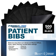 Disposable 3-Ply Dental Bibs 13″x18″ Waterproof Tattoo Medical Salon Use 500Pack