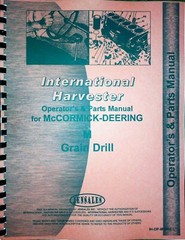 Operators & Parts Manual International Harvester M Grain Drill