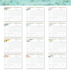 Habit Tracker Calendar – 12 Months Undated Daily Planner, 8″x10″, Weekly & Mo…